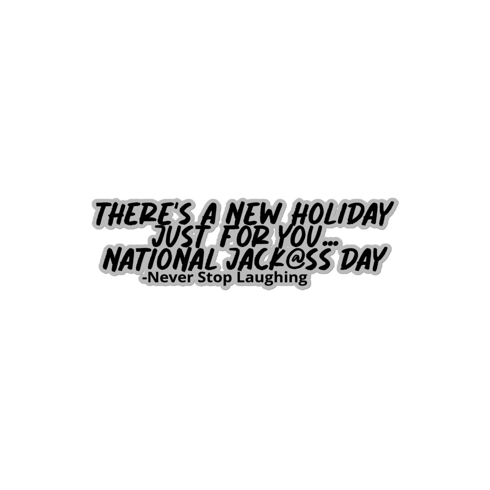Never Stop Laughing Kiss-Cut Stickers