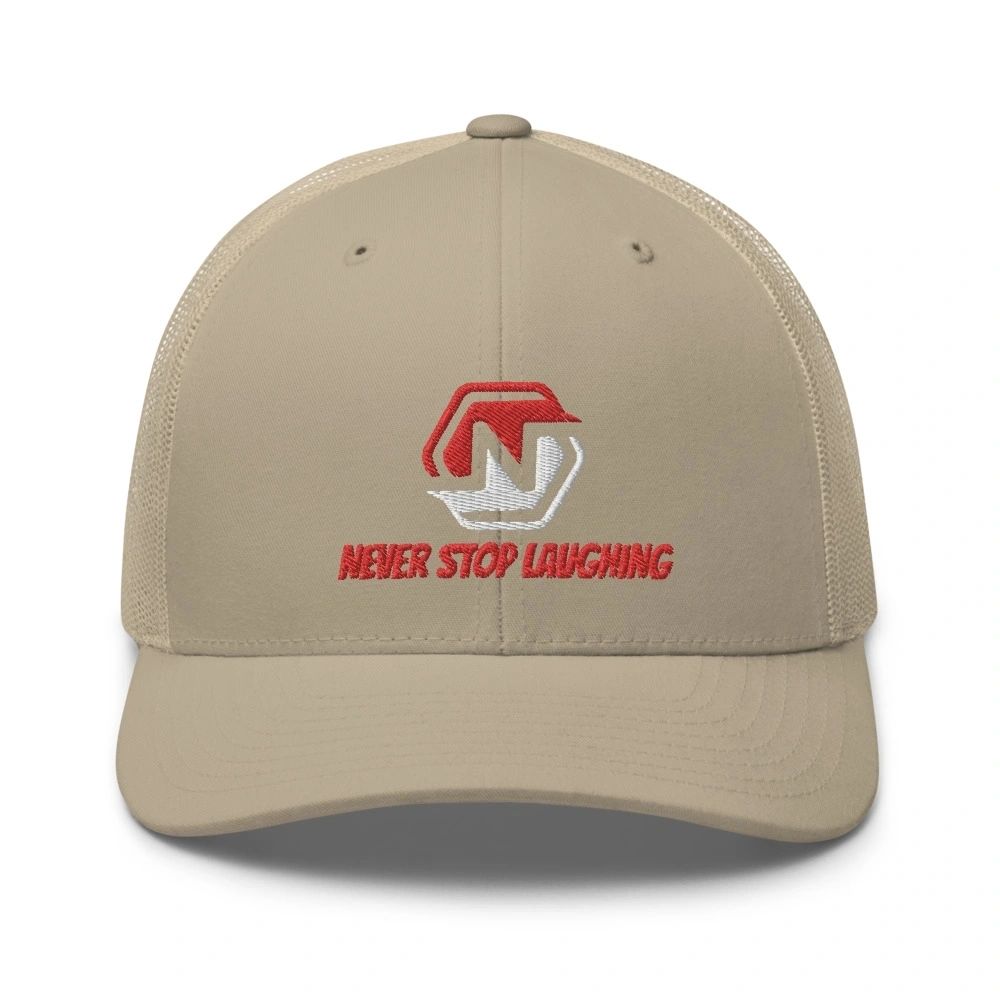 Never Stop Laughing Trucker Hats