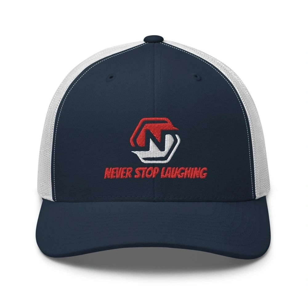 Never Stop Laughing Trucker Hats