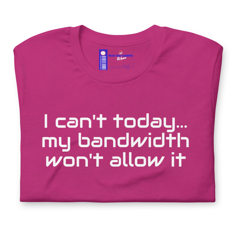 I can't today-NEW