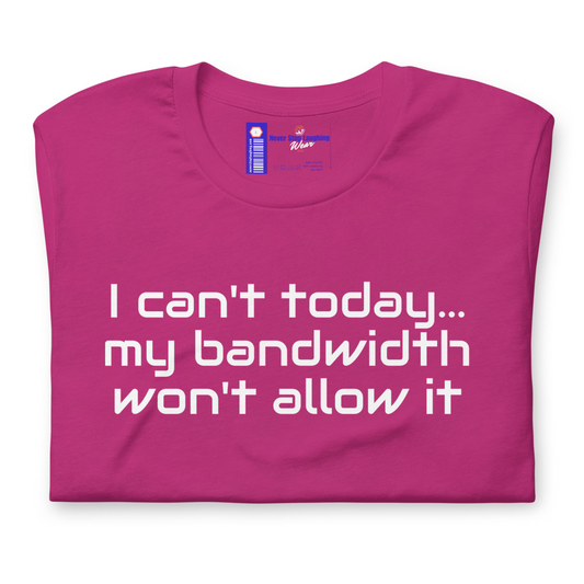 I can't today-NEW