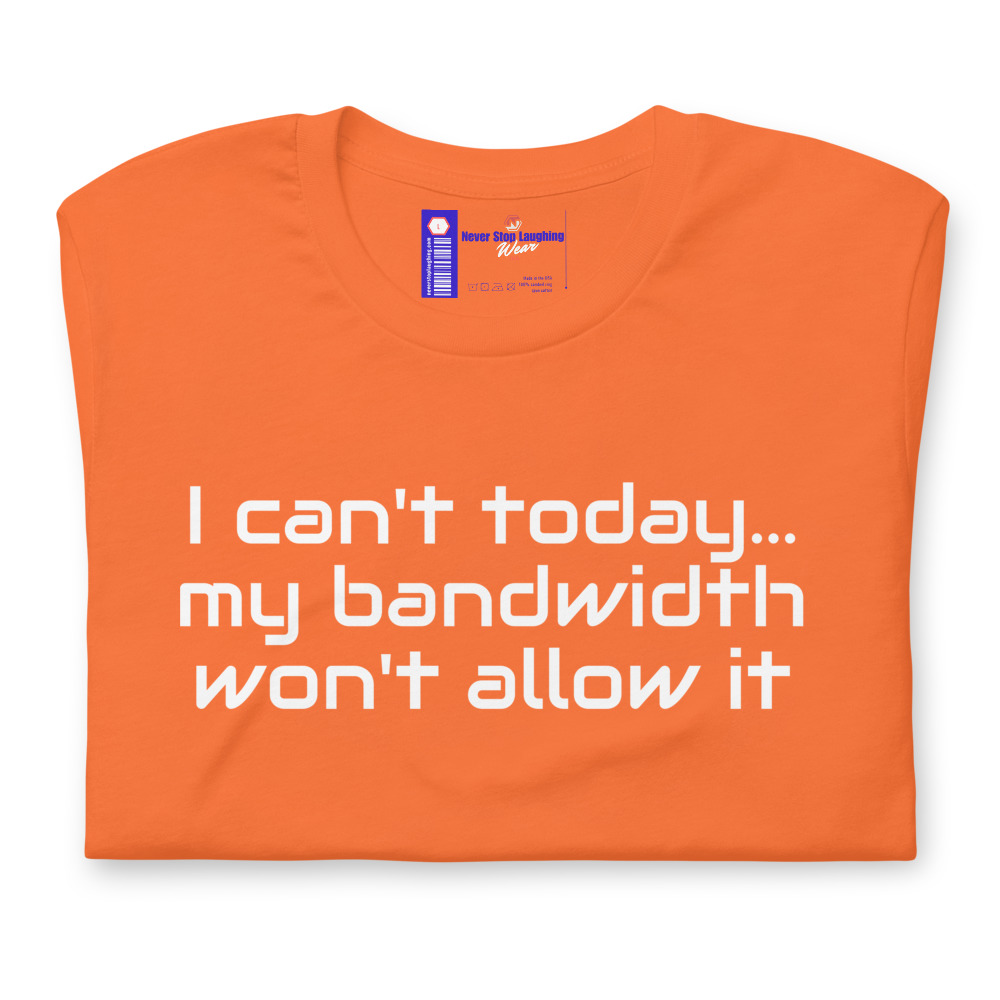 I can't today-NEW