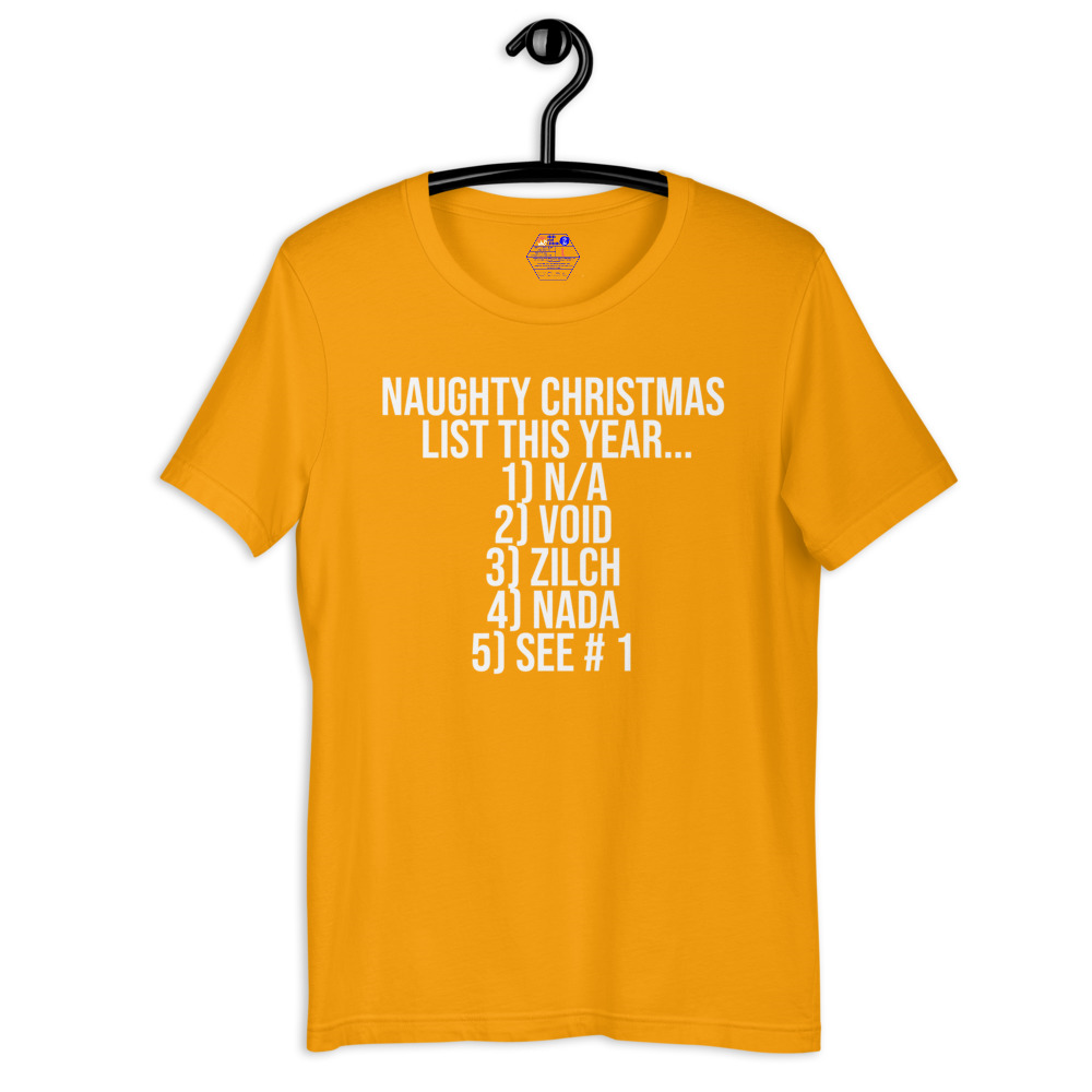 Naughty Christmas list