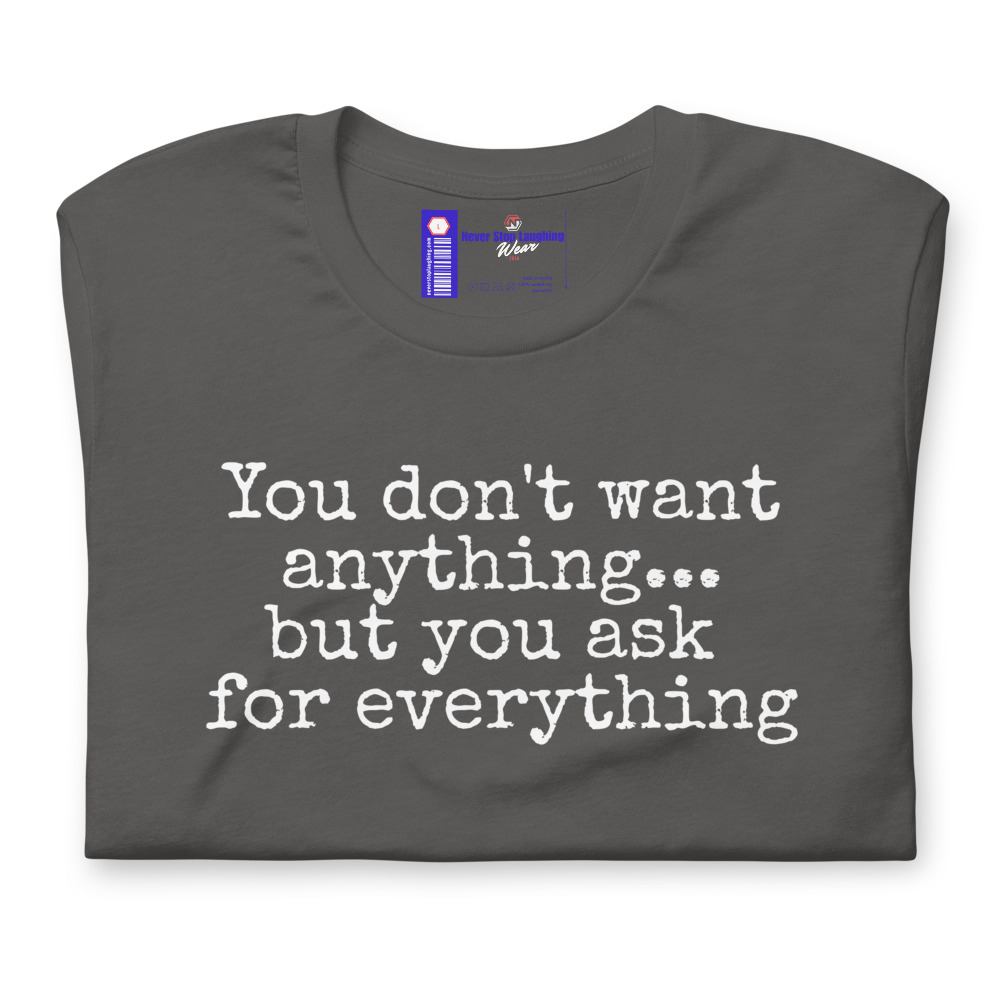 You don't want-NEW